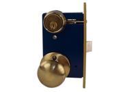 Marks 22AC 5 W LHR Antique Brass Left Hand Ornamental Knobe Rose Mortise Entry Lockset Iron Gate Door Double Cylinder Lock Set 2 1 2 Backset 1 X 7 1 8 F