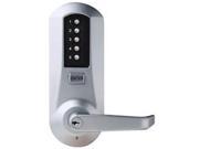 Simplex 5021XKWL 26D Satin Chrome US26D Mechanical Pushbutton Lock With Key Override For K I L Kaba Cylinders With Kaba 90 Keyway