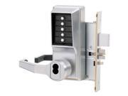 Simplex 8148S RH 26D Satin Chrome US26D Heavy Duty Mechanical Pushbutton Mortise Right Hand Lever Lock With Key Overide For LFIC Schlage Cores Core Sold Separa