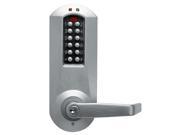 Simplex E5031XSWL 26D Satin Chrome US26D Electronic Pushbutton Door Lock With Key Override For K I L Kaba Cylinders With Schlage C Keyway