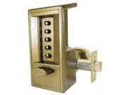 Simplex 6218 60 Gold Tone Mechanical Pushbutton Combination Lock With 2 3 8 Backset NO KEY