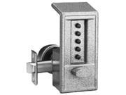 Simplex 6218 86 Gray Mechanical Pushbutton Combination Lock With 2 3 8 Backset NO KEY
