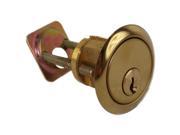 Maxtech B116YA 03 Polished Brass US3 Solid Brass Replacement Rim Cylinder Lock For Doors 1 3 8 2 1 4 Thick With Yale YA1 Keyway