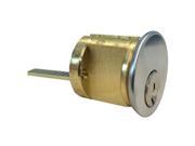 Ilco 7015SX 26D Satin Chrome US26D Solid Brass Replacement Rim Cylinder Lock For Doors 1 3 8 2 1 4 Thick With Schlage SC1 Keyway