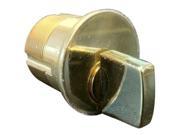 Ilco 7181TK2 03 Polished Brass US3 Solid Brass Replacement 1 1 8 Mortise Turn Knob Cylinder Lock