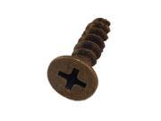 Ultra Hardware 65012 25 25 Pieces Antique Brass US5 10 x 3 4 Flat Head Wood Screw For Hinges