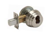 Arrow E61IC26DL Satin Chrome US26D Grade 2 E Series Single Cylinder Deadlocking Deadbolt With 2 3 4 Backset And IC Core Hole CORE SOLD SEPERATELY
