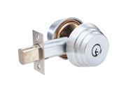 Arrow E62 26D Satin Chrome US26D Grade 2 E Series Double Cylinder Deadlocking Deadbolt With 2 3 8 Backset