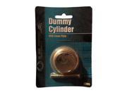 Ultra Hardware 22000 Brass Plated Finish Dummy Rim Cylinder With Cover Plate 1 7 8 Outside Diameter