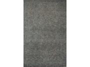 Wool and Art Silk Taupe Blue Solid Pattern Easy care Rug 2 x 3