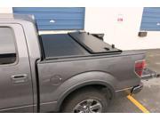 Tonnomax 2007 2013 Toyota Tundra Regular Double Cab 6.5 Short Bed With Utility Track System Soft Trifold Tonneau Cover Premium Leather Vinyl Clamp Lock Black T