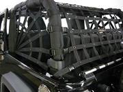 Dirtydog 2007 2016 Jeep JK Wrangler 2 Door Netting 3pc Kit Spiderweb Style Black