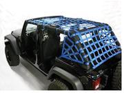 Dirtydog 2007 2016 Jeep JK Wrangler Unlimited Spider Netting 5pc Full kit Black