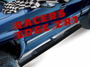 RacersEdgeZR1 1999 2010 Ford F250 Super Cab 5 Oval Side Step Bar Matte Black RE8069