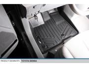 Maxliner 2013 2017 Toyota Sienna 8 Passenger Maxtray Cargo Liner Floor Mat Black A0128 B0083 D0083