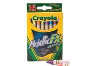 Crayola Metallic FX Crayons 16 Pkg