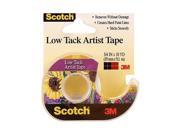 Scotch Low Tack Artist Tape .75 X10 Yards