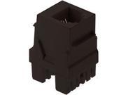 WP3425 BR ON Q LEGRAND RJ25 6P6C CONNECTOR BROWN