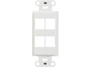 WP3414 BR ON Q LEGRAND DECORATOR OUTLET STRAP BWN 4PT