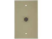 Leviton Manufacturing Co. 4098100I F Connector WallPlate single Ivory