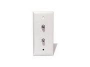 Steren Electronics Intl 200252WH DOUBLE TV WALL PLATE