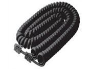 Steren Electronics Intl 302025BK Coiled Handset Cords 4x4 4 Wire AWG28 Tw