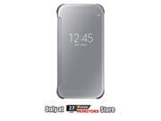 Samsung EF ZG920BSEG Clear View Cover Translucent Flip Case EF ZG920B for Samsung Galaxy S6 G920 Retail Packaging Silver