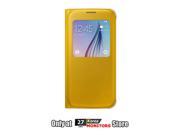 Samsung EF CG920PYEG Wallet Flip Cover PU Slim Case for Samsung Galaxy S6 G920 Retail Packaging Yellow