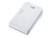 New LG Pocket Photo PD241 PD241T Printer [White] Follow up model of PD239 Zink Sticker Photo Paper [30 Sheets] Popo Premium Synthetic Leather Pouch Case [