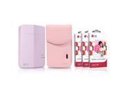 [Printer Sticky Paper Case SET] New LG Pocket Photo Printer 3 PD251 [Pink] LG Zink Sticker Photo Paper [90 Sheets] Atout Season 3 PD251 Cover Case [Pink]