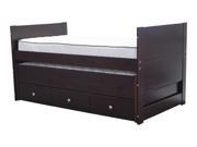 Captains Bed Trundle and Drawers Cappuccino