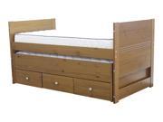 Captains Bed Trundle and Drawers Expresso