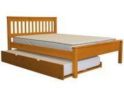 Bedz King Full Bed Honey Twin Trundle