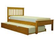 Bedz King Twin Bed Honey Twin Trundle