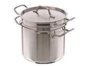 Update International Double Boiler 8 Qt Stainless Steel GIFT BOXED