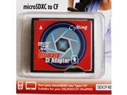 NEW TF MicroSD MicroSDHC MicroSDXC to Type I Ultimate CF Card Compact Flash CARD Adapter