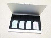 8 in 1 Aluminium memory card holders Card case sim micro sim cards