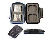 New arrival JJC MC 1 ABS waterproof Tough memory card case Card Holder for 4x CF 8x MSPD CARD