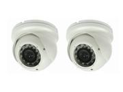 Smart Security Club Outdoor IR Dome Camera Pack of 2 Made in Korea