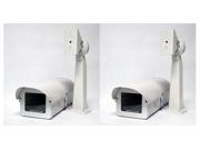 Smart Security Club Pack of 2 Outdoor Camera Housing Side Opening Heater Fan Mounting Bracket