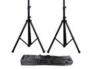 Speaker stands 2x carrying bag adjustable height DJ pro audio