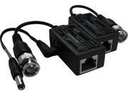 LTS BNC to RJ45 Video Balun with Power Connector 1 Pair Model LTA1010