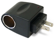 Black 110V AC to 12V DC Car Cigarette Lighter Socket Charger Adapter US Plug