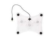 New 3 Fans USB Port Cooling Cooler Pad Stand for 15.4 Laptop With LED Light