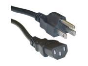25 Ft 3 Prong Trapezoid Computer Power Cord Universal PC Cable Standard Wire 25