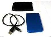 2.5 Inch Blue Sata USB 2.0 Hard Drive HDD Enclosure External Laptop Disk Case