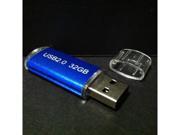 32 GB Toshiba Chip BLUE USB 2.0 Memory Stick Flash Mini Thumb Drive