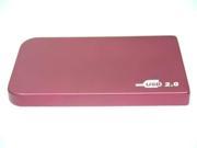 NEW Red 2.5 SATA USB 2.0 Laptop Hard Drive HDD Enclosure External Case