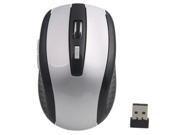 New Standard USB 2.4G 2.4 GHz Cordless Wireless Optical Wireless Grey Mouse Mice with USB Receiver