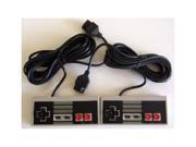 TWO LOT NEW 7FT CONTROLLERS FOR NES 8 BIT NINTENDO SYSTEM CONSOLE CONTROL PAD